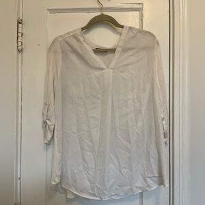 White sheer blouse